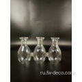 Clear Glass Bud Coined Vase для домашнего декора